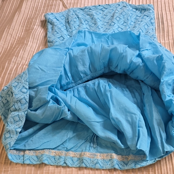 Lilly Pulitzer Strapless Turquoise Dress - Picture 7 of 16